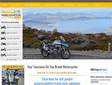 Tablet Screenshot of motoadventure.com.au